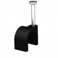 Cable Clips -  Round Black